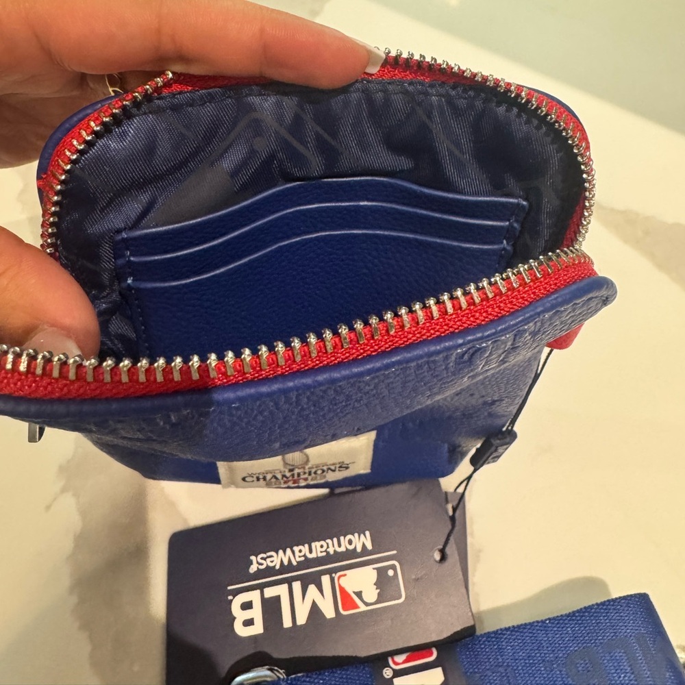 Texas Rangers Blue and Red Crossbody Bag NWT - Picture 6 of 8